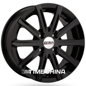 Литые диски Disla Baretta 405 W6 R14 PCD4x100 ET37 DIA67.1 black