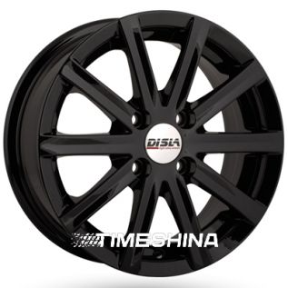 Литые диски Disla 405 W6 R14 PCD4x100 ET37 DIA67.1 black