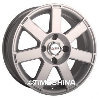 Литые диски Disla 501 W6.5 R15 PCD4x100 ET35 DIA72.6 silver