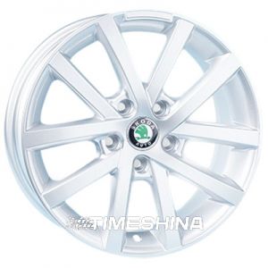 Литые диски Replica Skoda (JT1221) W7.5 R17 PCD5x112 ET40 DIA57.1 silver