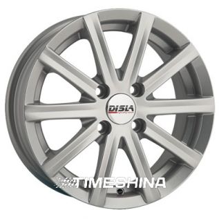 Литые диски Disla Baretta 405 W6 R14 PCD5x100 ET37 DIA67.1 silver