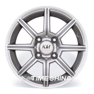 Литые диски Kormetal KM 393 Action silver W5.5 R13 PCD4x100 ET28 DIA67.1