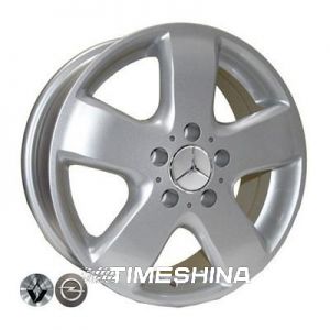 Литые диски Replica Mercedes (Z343) silver W6.5 R16 PCD5x112 ET45 DIA66.6