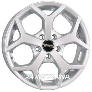 Литые диски Tech Line TL511 silver W6 R15 PCD5x108 ET52.5 DIA63.4