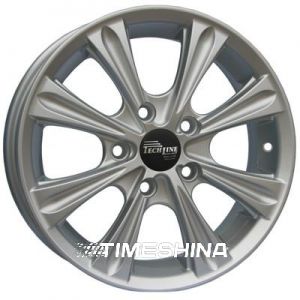 Литые диски Tech Line TL526 W5.5 R15 PCD4x100 ET45 DIA60.1 silver