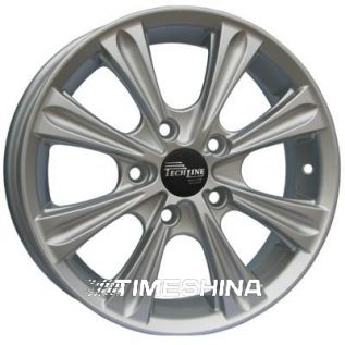 Литые диски Tech Line TL526 silver W5.5 R15 PCD4x100 ET45 DIA60.1