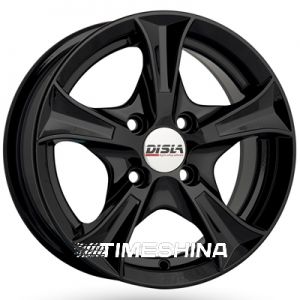 Литые диски Disla Luxury 406 W6 R14 PCD4x108 ET37 DIA67.1 black