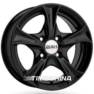 Литые диски Disla 406 W6 R14 PCD4x108 ET37 DIA67.1 black