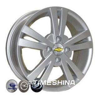 Литые диски Replica Opel (Z614) silver W5.5 R14 PCD4x100 ET44 DIA56.6