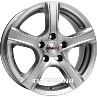 Литые диски Mak Scorpio W6.5 R16 PCD5x100 ET48 DIA56.1 silver