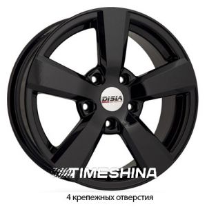 Литые диски Disla 603 W7 R16 PCD4x114.3 ET38 DIA67.1 black