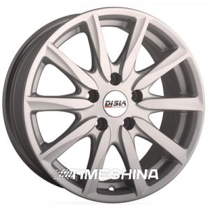 Литые диски Disla 602 W6 R15 PCD5x112 ET35 DIA66.6 silver