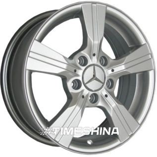 Литые диски Replica Mercedes (JH2433) W6 R15 PCD5x112 ET46 DIA66.6 silver