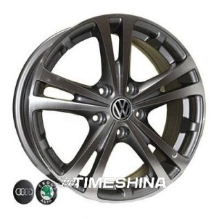 Литые диски Replica Skoda (Z616) W6 R15 PCD5x100 ET43 DIA57.1 silver