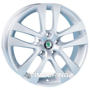 Литые диски Replica Skoda (JT1265) W6.5 R16 PCD5x112 ET45 DIA57.1 silver