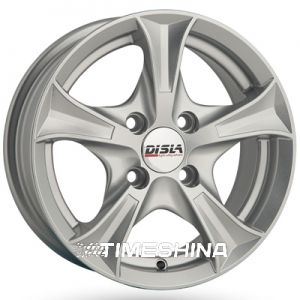 Литые диски Disla Luxury 406 W6 R14 PCD4x100 ET37 DIA67.1 silver