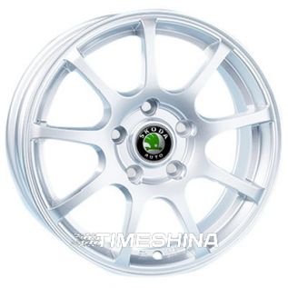 Литые диски Replica Skoda (JT-1330) W6.5 R15 PCD5x112 ET40 DIA57.1 silver