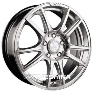 Литые диски Racing Wheels H-411 BK-F/P W6 R14 PCD4x100 ET38 DIA67.1