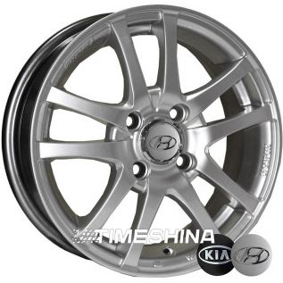 Литые диски Replica Kia (450) W6 R15 PCD4x100 ET43 DIA54.1 HS