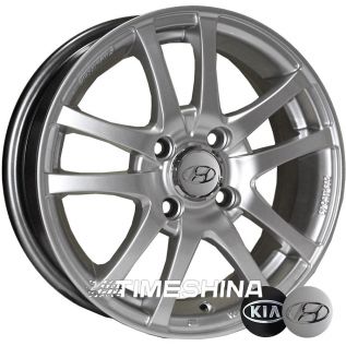 Литые диски Replica Hyundai (450) W6 R15 PCD4x100 ET43 DIA54.1 HS