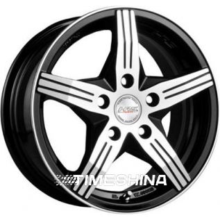 Литые диски Racing Wheels H-458 BK-F/P W6 R14 PCD4x98 ET38 DIA58.6