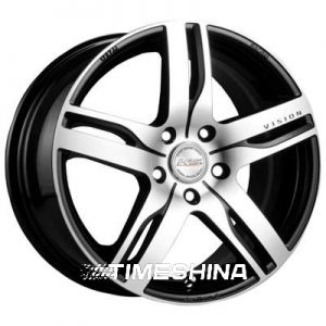 Литые диски Racing Wheels H-459 W6 R14 PCD4x100 ET38 DIA67.1 BK-F/P