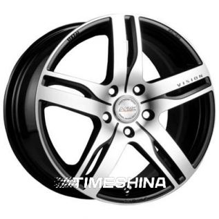 Литые диски Racing Wheels H-459 BK-F/P W6.5 R15 PCD4x114.3 ET40 DIA67.1