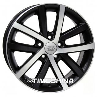 Литые диски WSP Italy Volkswagen (W460) Rheia black polished W7.5 R17 PCD5x112 ET54 DIA57.1