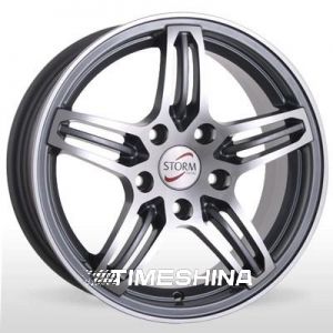 Литые диски Storm F-022 MG W6.5 R15 PCD5x112 ET38 DIA66.6