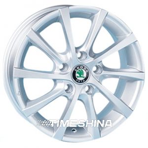 Литые диски Replica Skoda (JT1263) W6.5 R16 PCD5x112 ET45 DIA57.1 silver