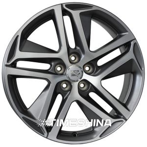 Литые диски WSP Italy Peugeot (W855) Dubai W7.5 R17 PCD5x108 ET44 DIA65.1 matt gun metal polished