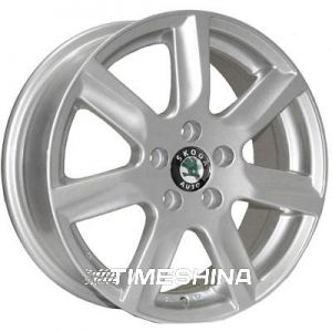 Литые диски ZW 7314 W6 R15 PCD5x100 ET40 DIA57.1 silver