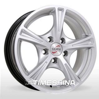 Литые диски Storm SM-232 silver W5.5 R13 PCD4x98 ET30 DIA58.6