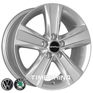 Литые диски Replica Volkswagen (492) W6 R14 PCD5x100 ET38 DIA57.1 silver