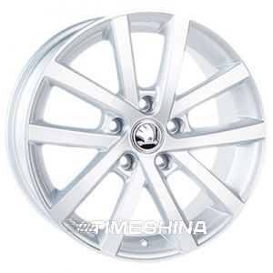 Литые диски Replica Skoda (JT1220) W7 R16 PCD5x112 ET40 DIA57.1 silver