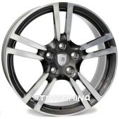 Литые диски WSP Italy Porsche (W1054) Saturn W8 R18 PCD5x130 ET50 DIA71.6 anthracite polished