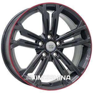 Литые диски WSP Italy Volkswagen (W471) Naxos W7.5 R18 PCD5x112 ET49 DIA57.1 anthracite lip red