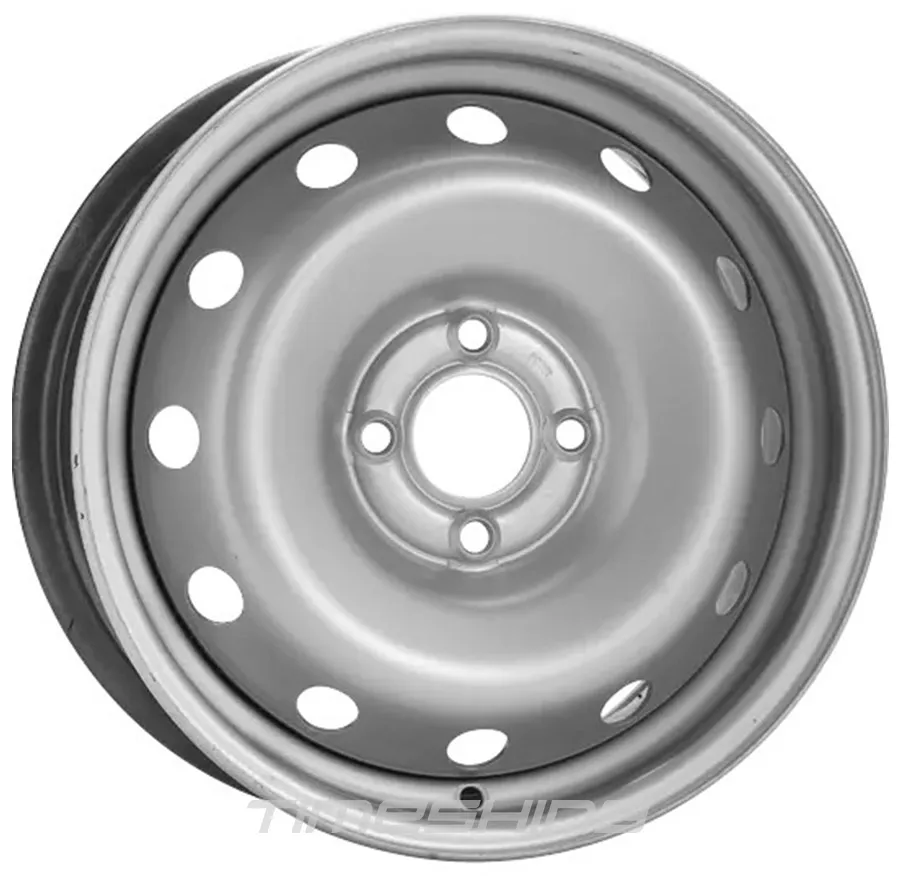 Стальные диски ALST (KFZ) 7635 W6 R15 PCD4x100 ET50 DIA60 silver