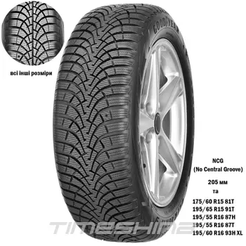 Зимние шины Goodyear UltraGrip 9 + 195/60 R15 88T