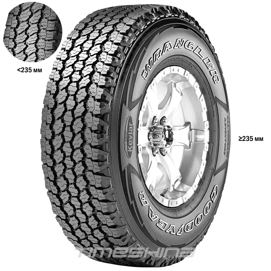 Всесезонные шины Goodyear Wrangler All-Terrain Adventure 255/70 R18 116H XL FP LR
