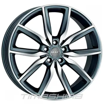 Литі диски Mak Allianz W8 R20 PCD5x120 ET30 DIA72.6 gun met-mirror face