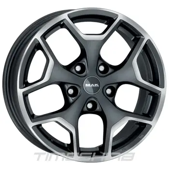 Литі диски Mak Liberty W7.5 R17 PCD5x110 ET39 DIA65.1 gun met-mirror face