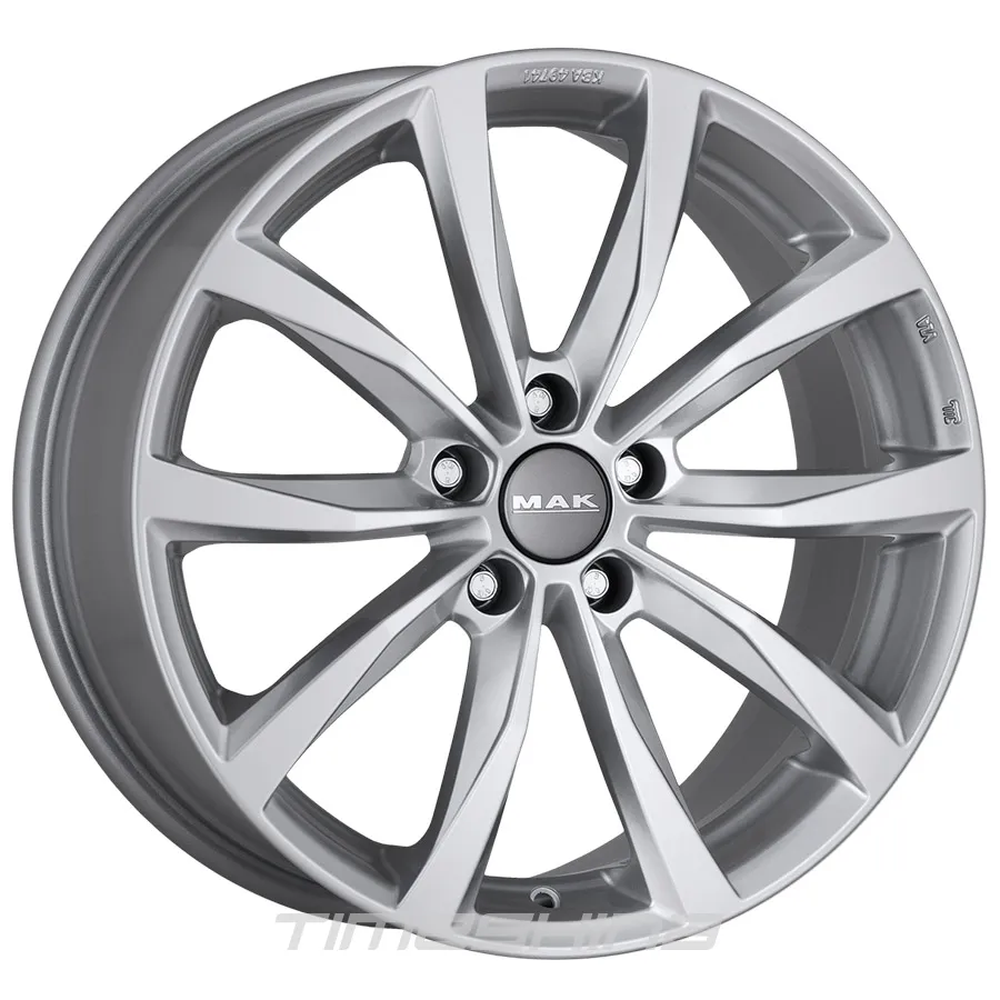 Литі диски Mak Wolf W8 R20 PCD5x114.3 ET35 DIA76 gun met-mirror face