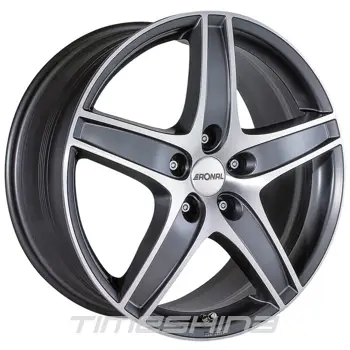 Литі диски Ronal R48 W8.5 R19 PCD5x120 ET45 DIA74.1 titanium-front diamond cut