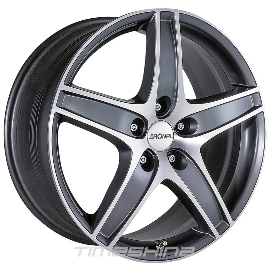 Литые диски Ronal R48 W8.5 R19 PCD5x120 ET45 DIA74.1 titanium-front diamond cut