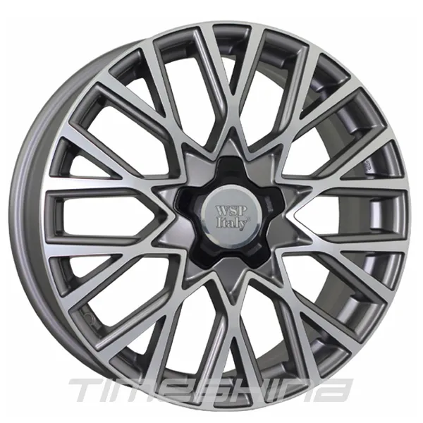 Литі диски WSP Italy Fiat (W168) Gran Sasso W7 R18 PCD5x110 ET40 DIA65.1 matt gun metal polished