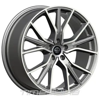 Литые диски WSP Italy Peugeot (WD004) Zurich W7.5 R18 PCD5x108 ET49 DIA65.1 matt gun metal polished